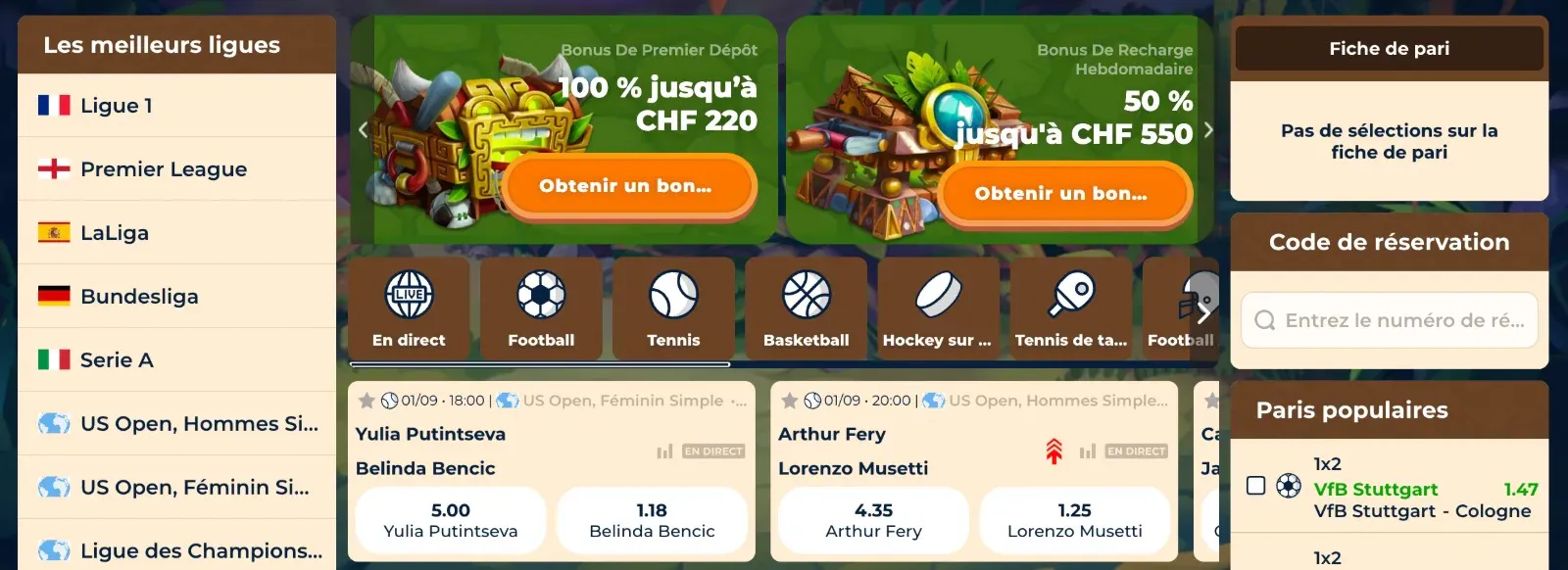 Paris sportifs Wazamba